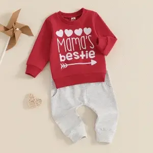 Baby Clothes Set Long Sleeve Sweatshirt with Long Pants
