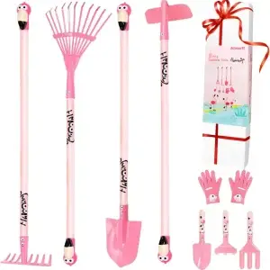 Kids Rake and Shovel Set, Gardening Tools